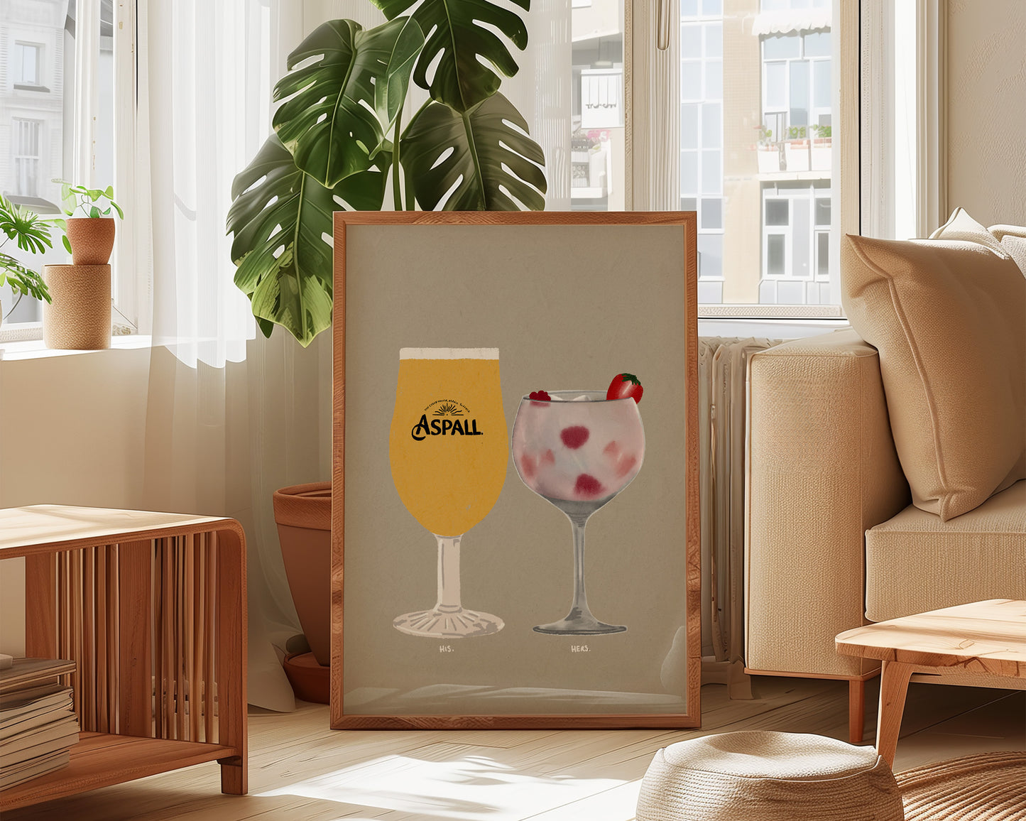 Aspall & Pink Gin Print