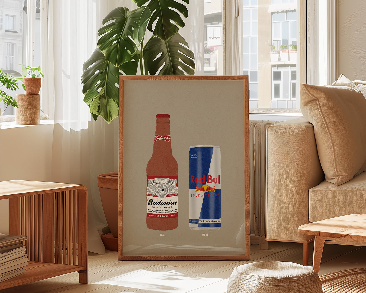 Budweiser & Red Bull Print