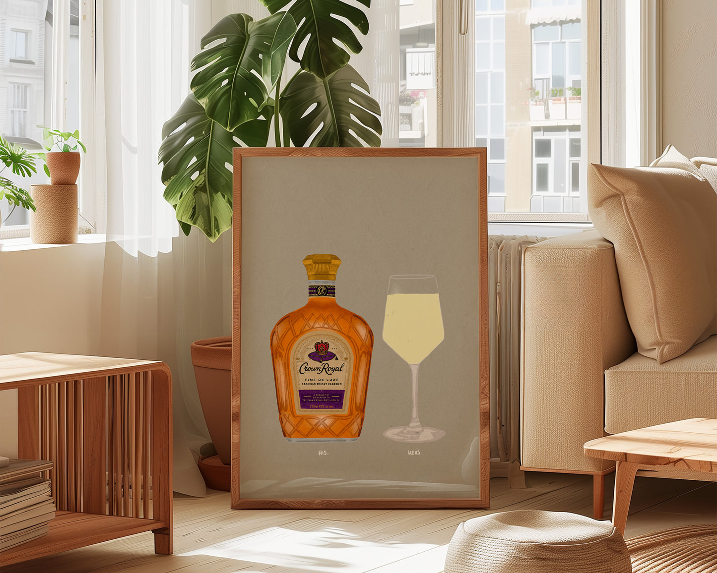 Crown Royal & White Wine Print