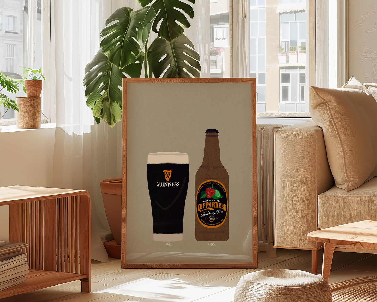 Guinness & Strawberry Lime Kopparberg Print