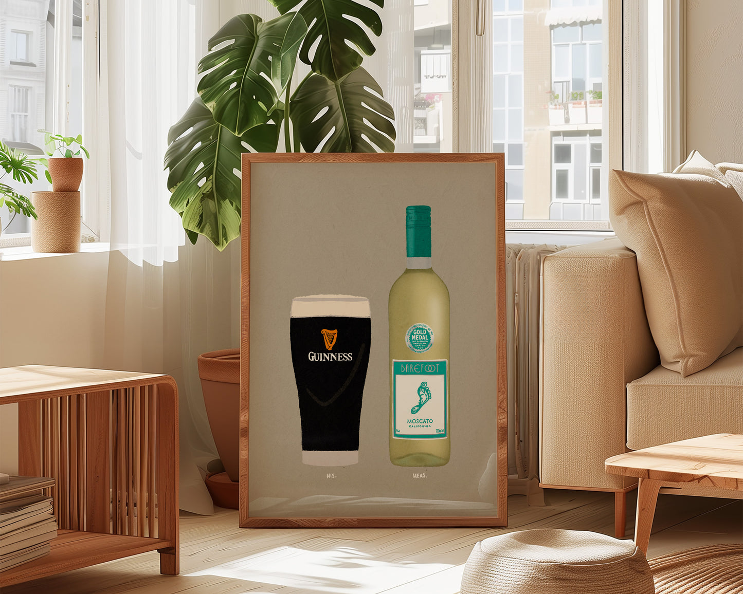 Guinness & White Moscato Print