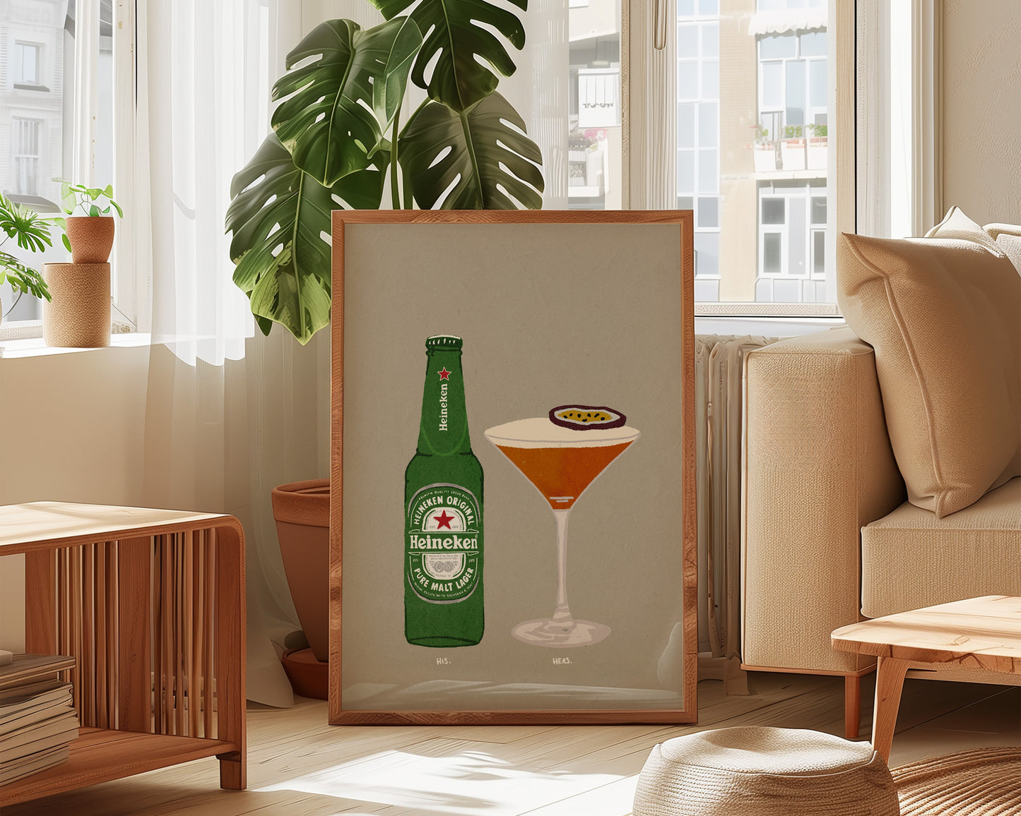 Heineken & Pornstar Martini Print