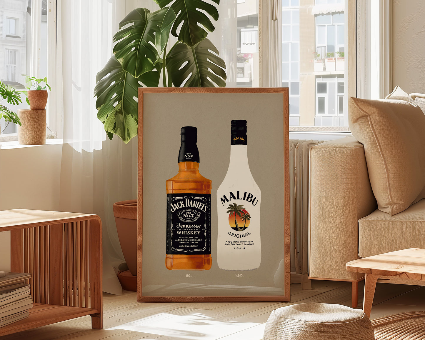 Jack Daniels & Malibu Print