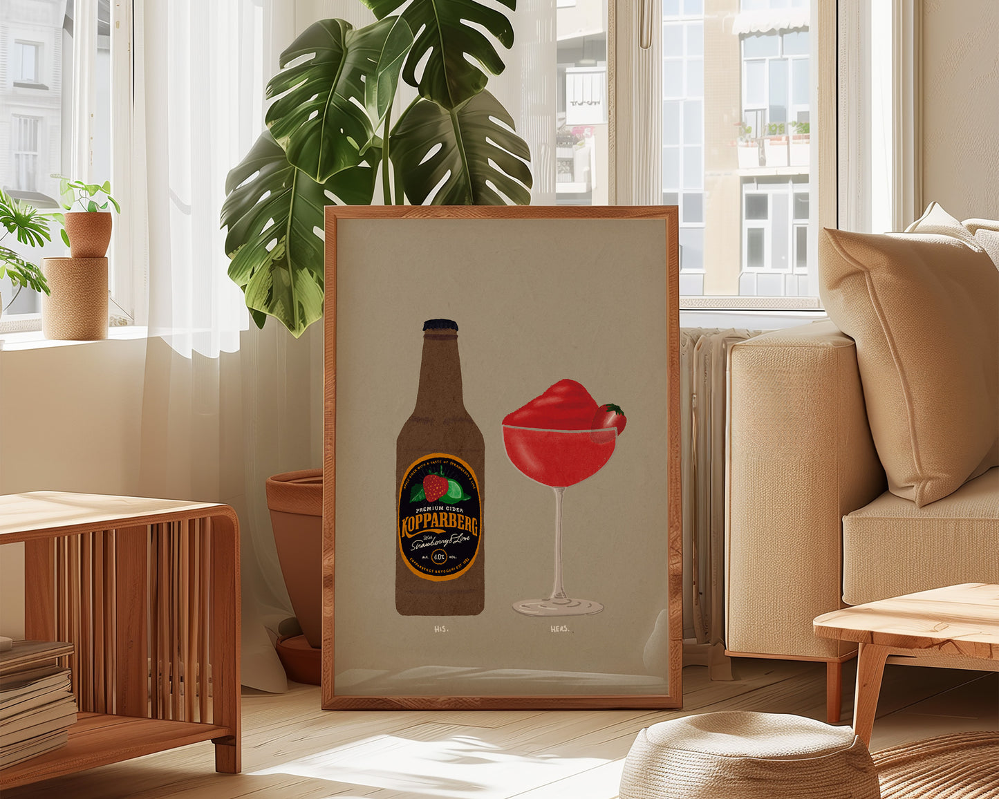 Strawberry Lime Kopparberg & Frozen Strawberry Daiquiri Print