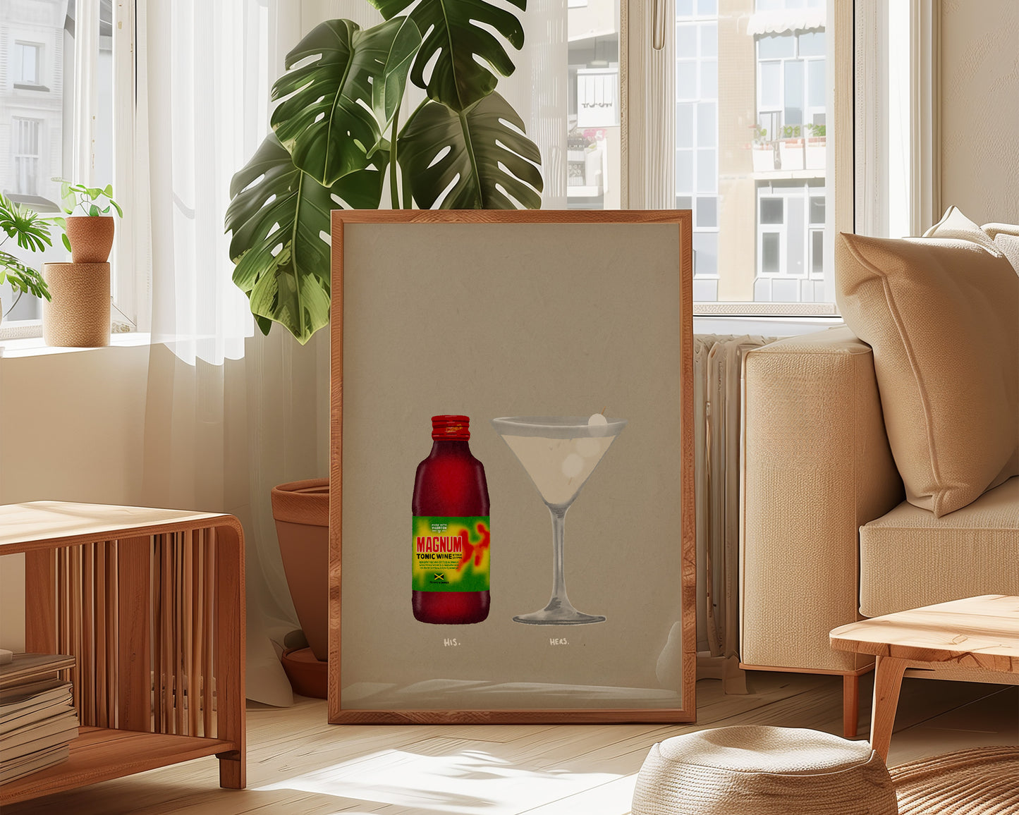 Magnum & Lychee Martini Print