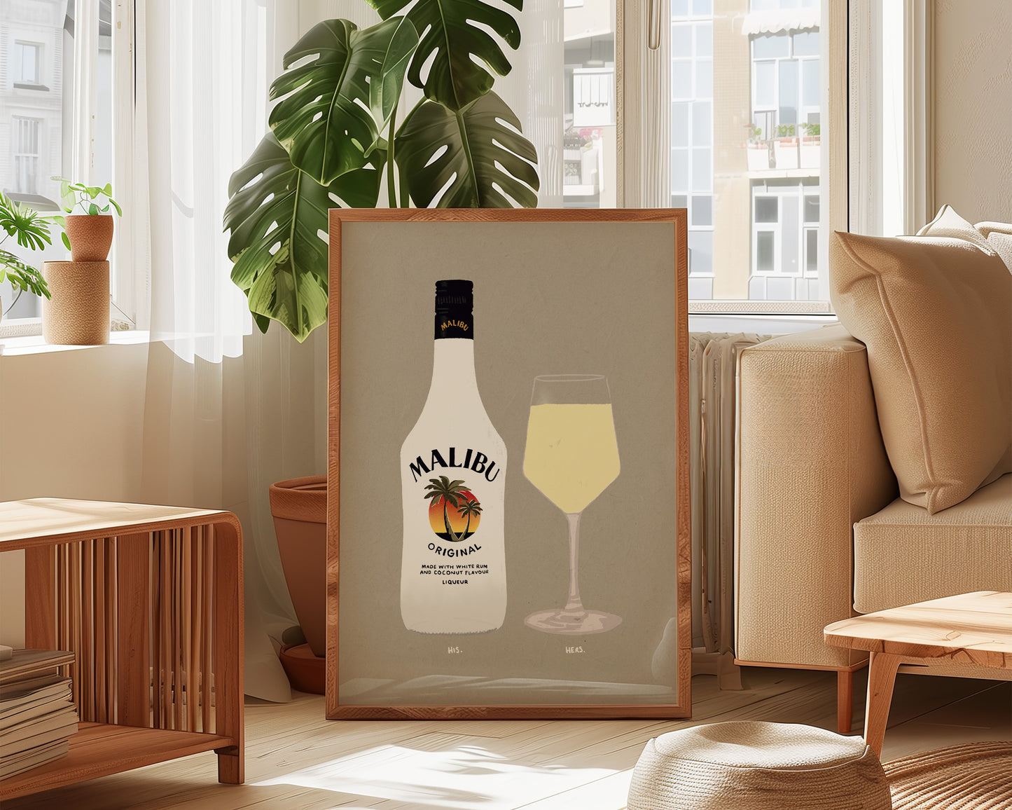 Malibu & White Wine Print