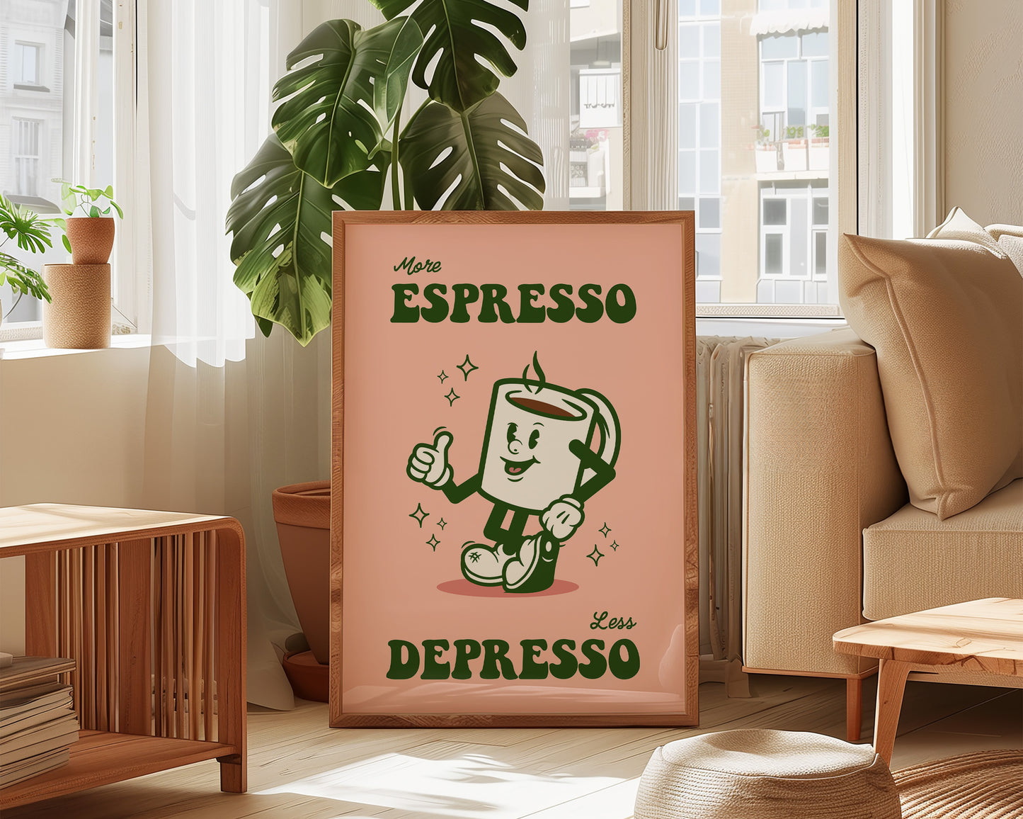 More Espresso Less Depresso Print