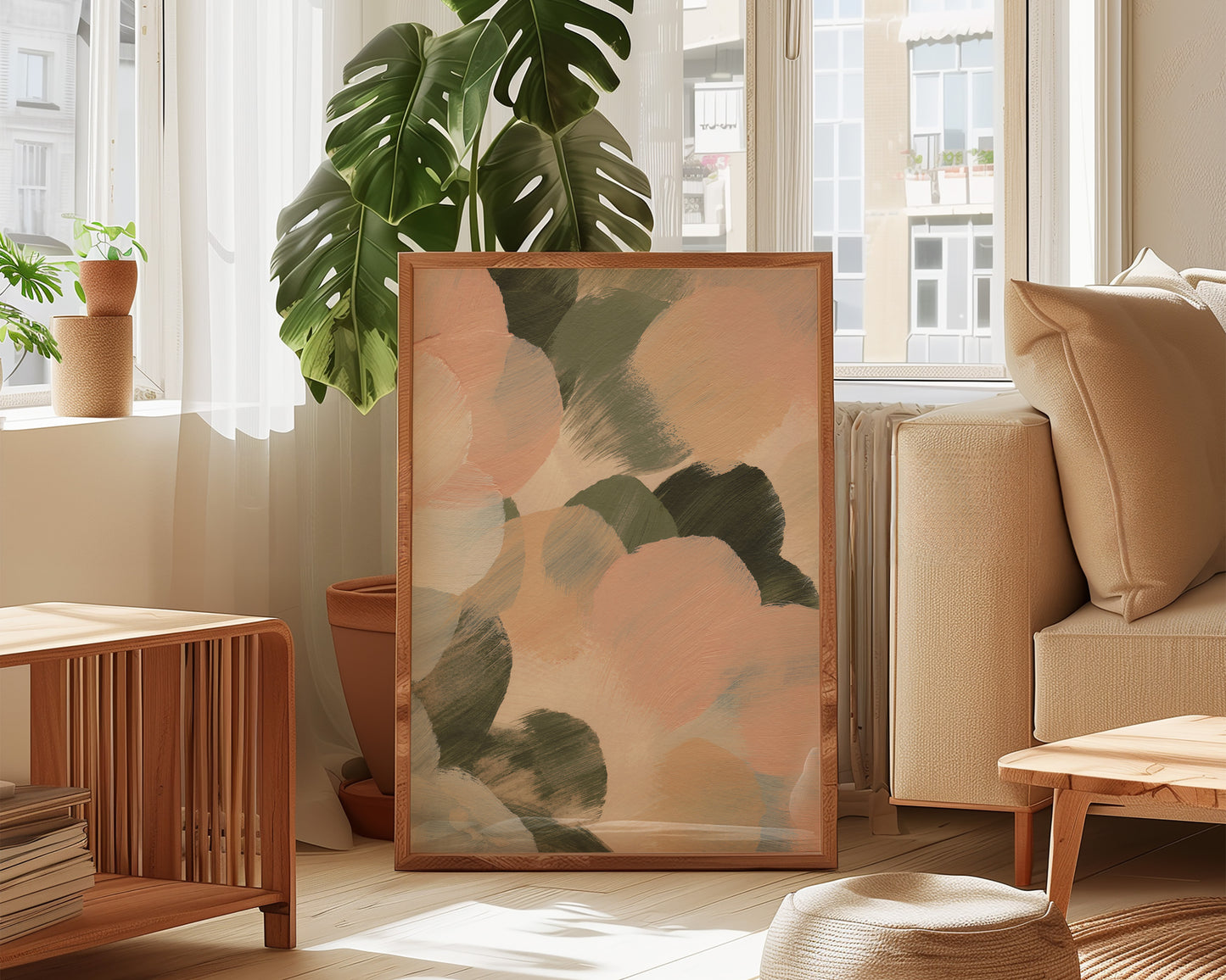Pink & Green No. 1 Print
