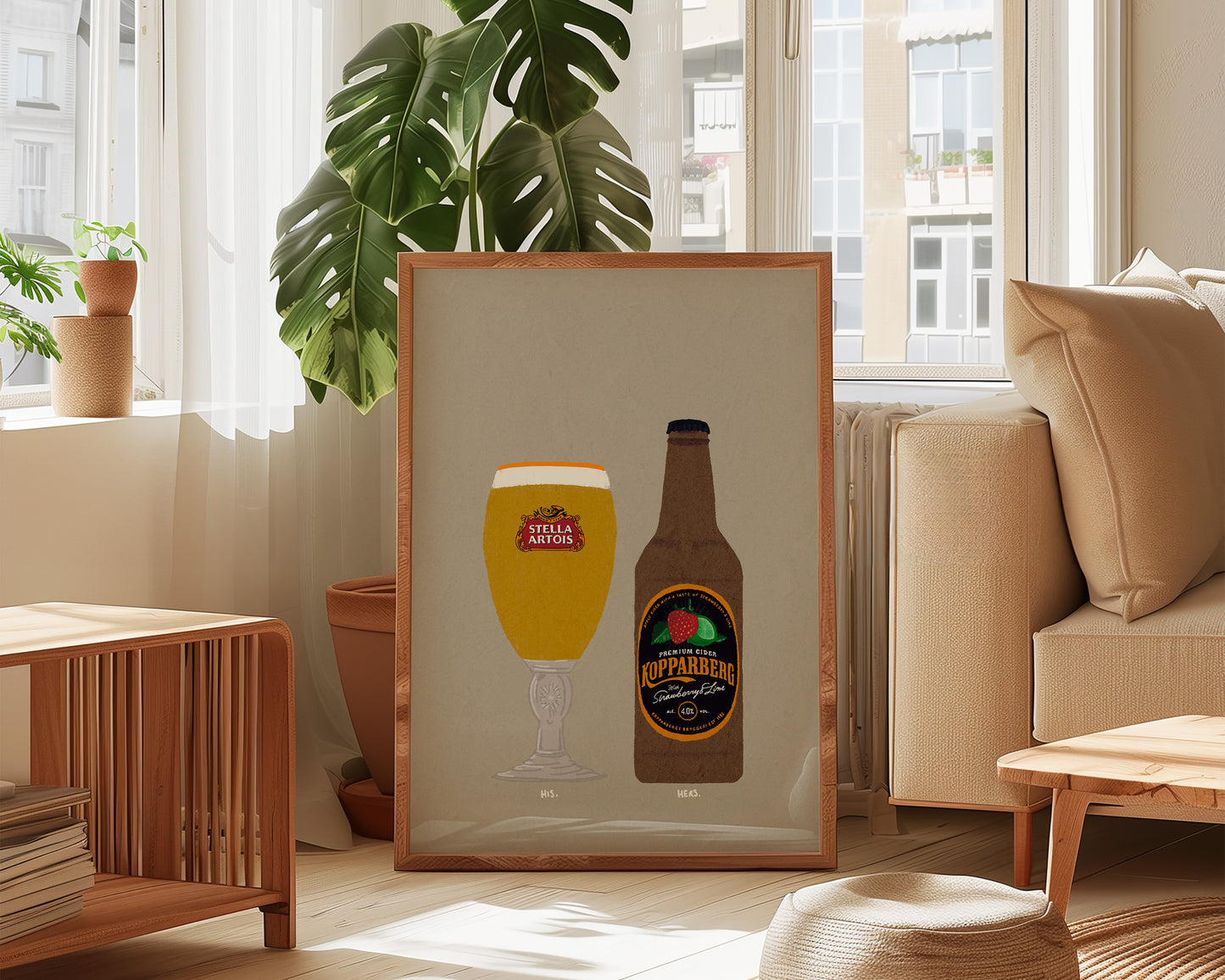 Stella & Strawberry Lime Kopparberg Print