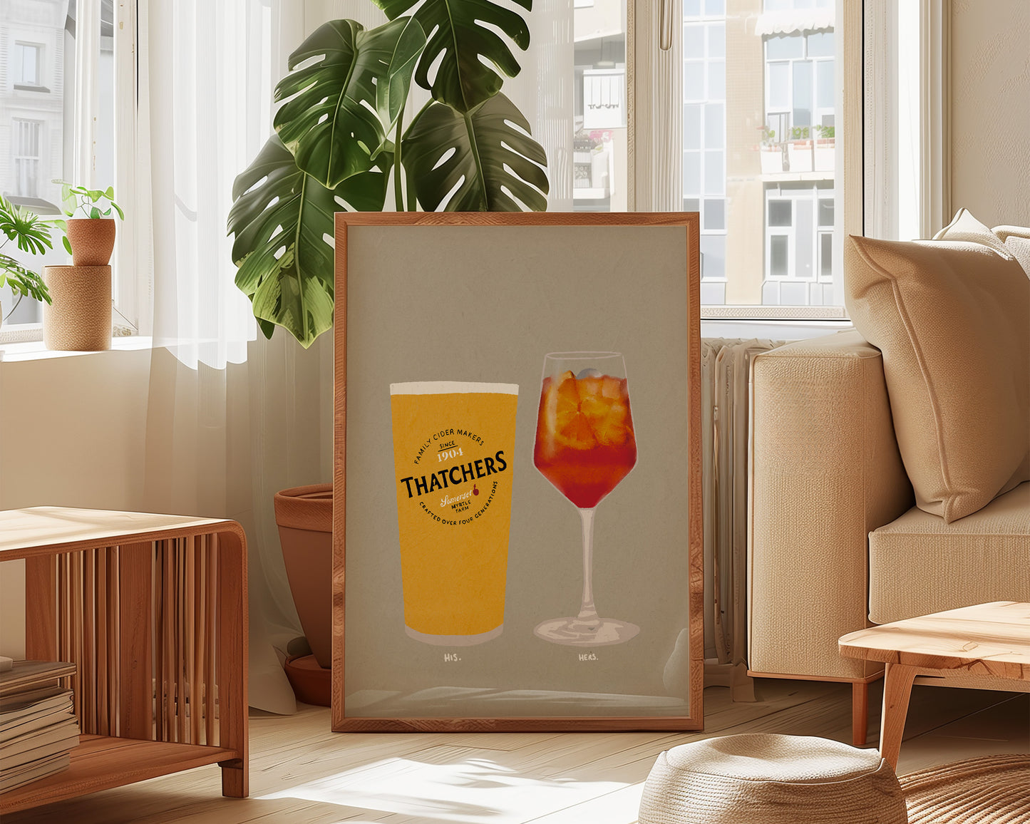 Thatchers & Aperol Spritz Print