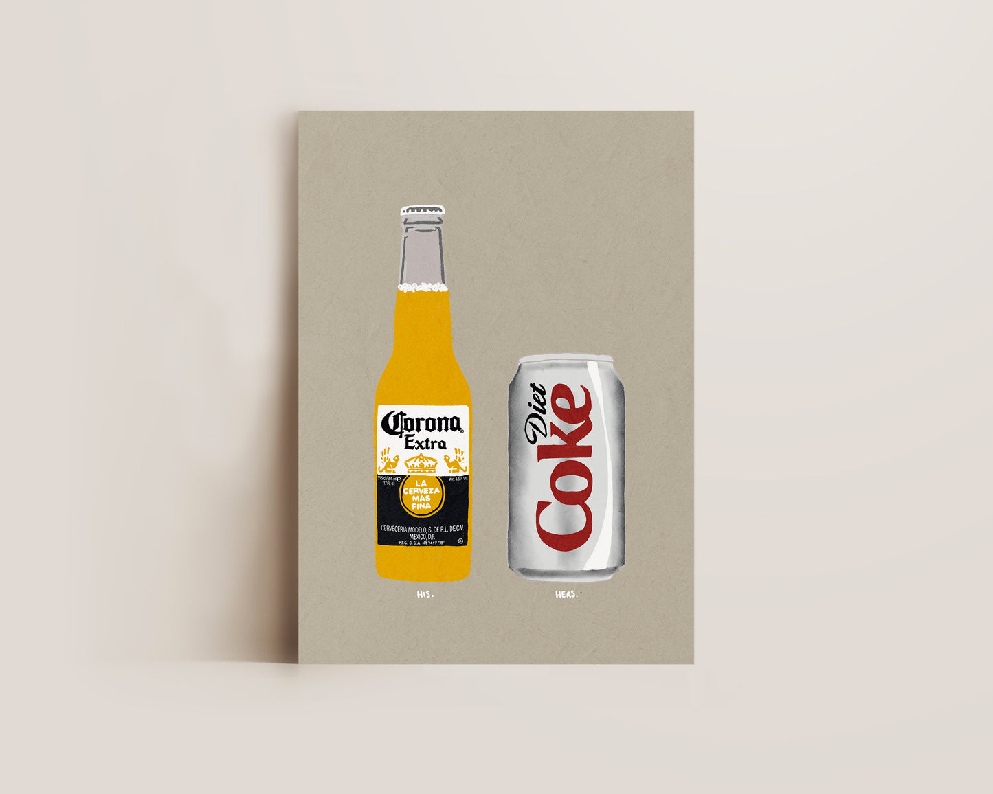 Corona & Diet Coke Print
