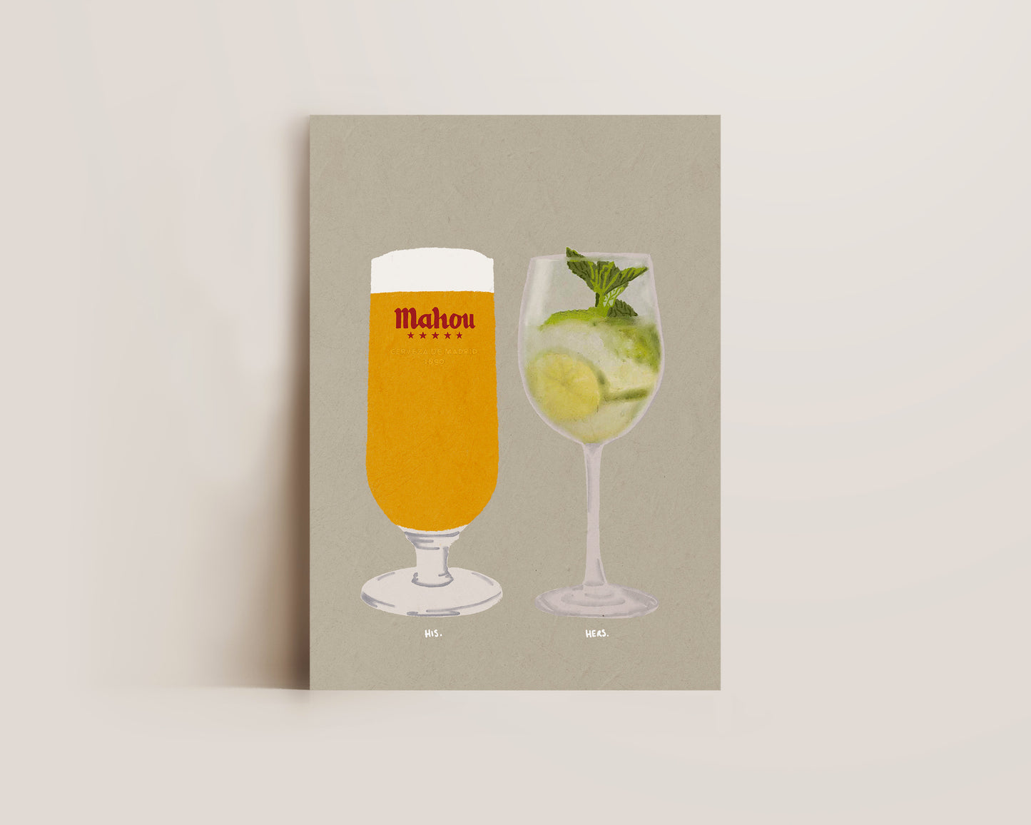 Mahou & Hugo Spritz Print