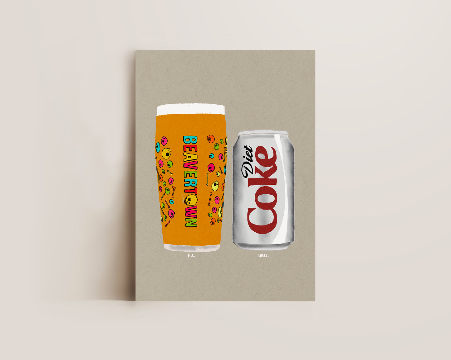 Neck Oil & Diet Coke Print