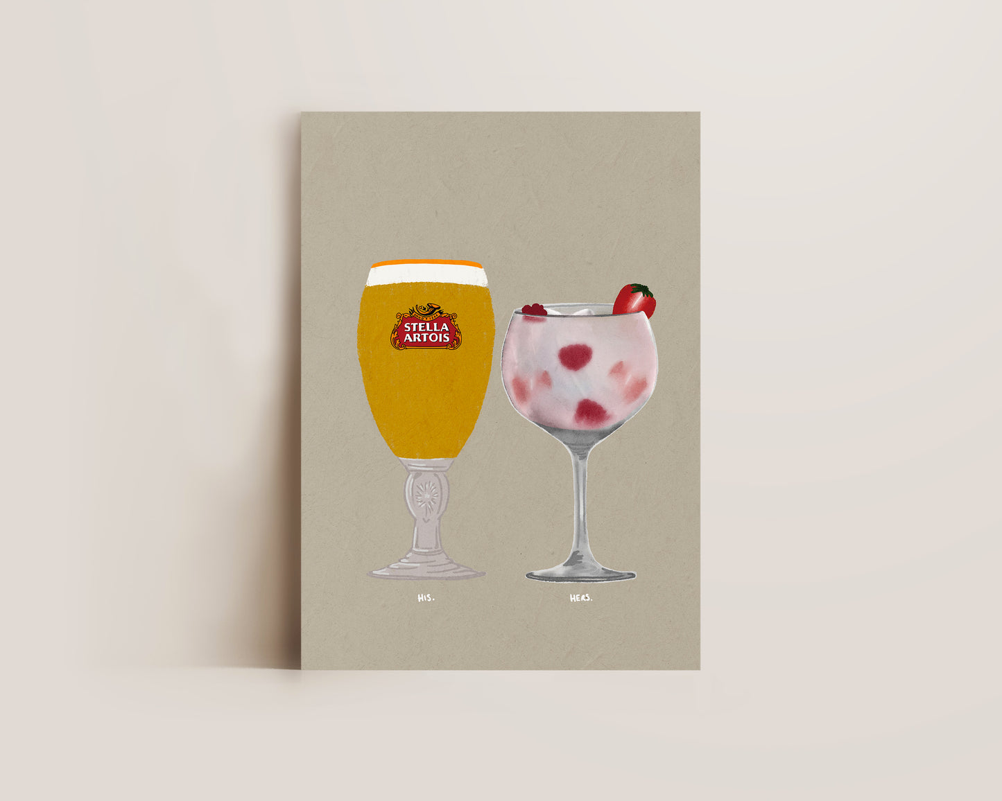 Stella & Pink Gin Print