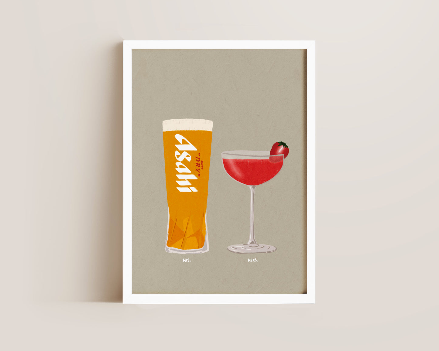 Asahi & Strawberry Daiquiri Print