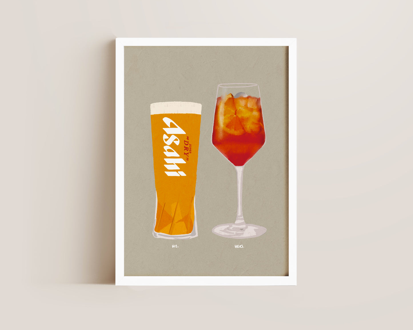 Asahi & Aperol Print