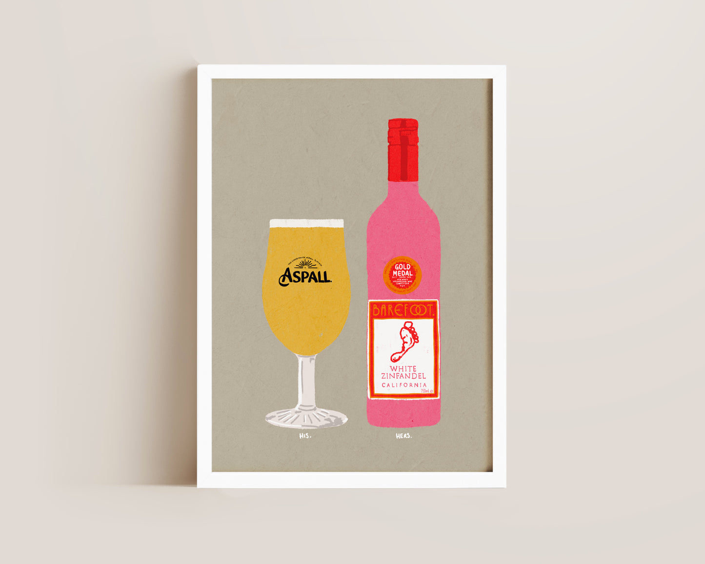 Aspall & White Zinfandel Print