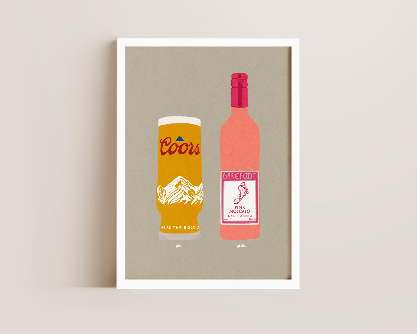 Coors & Pink Moscato Print