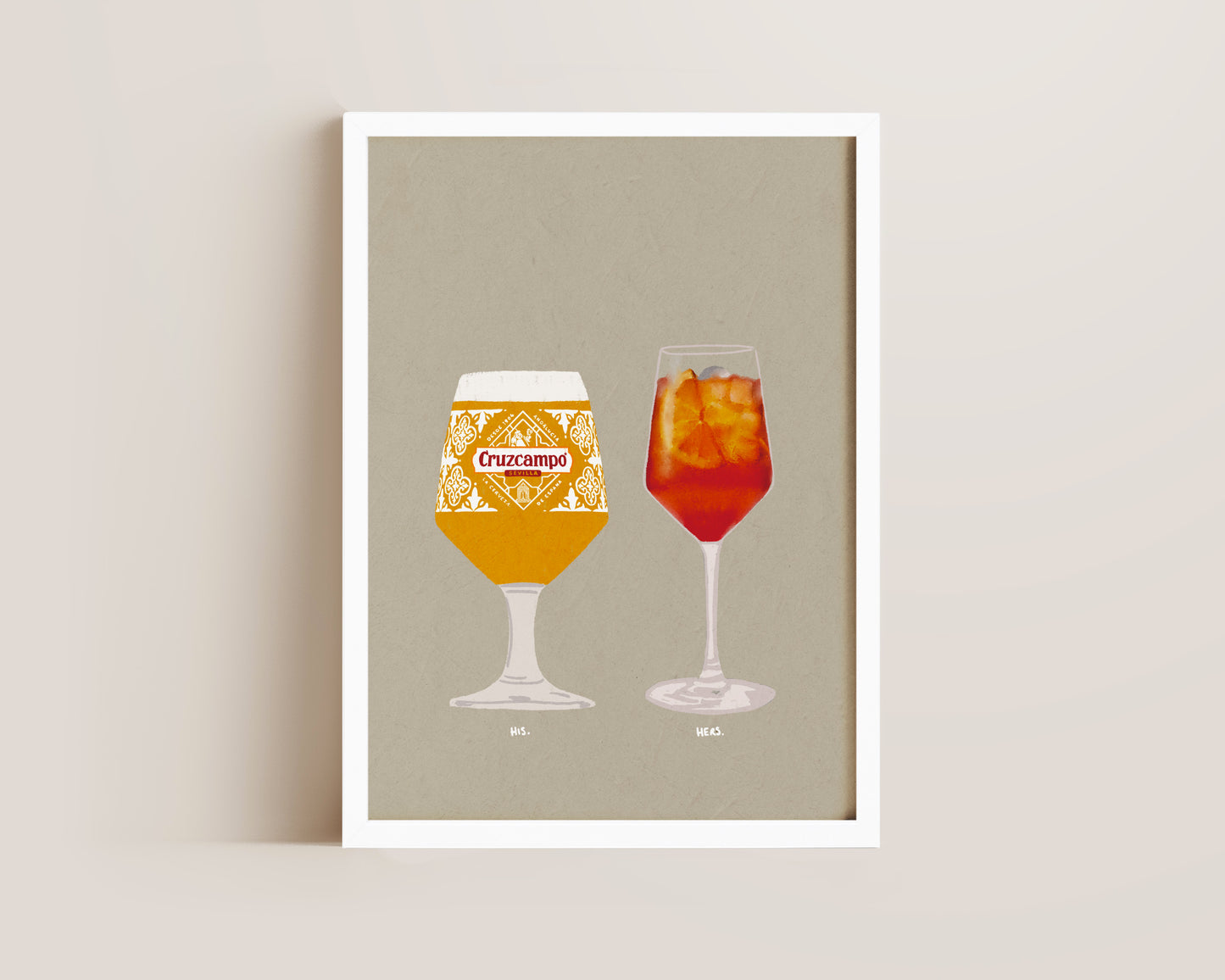 Cruzcampo & Aperol Spritz Print