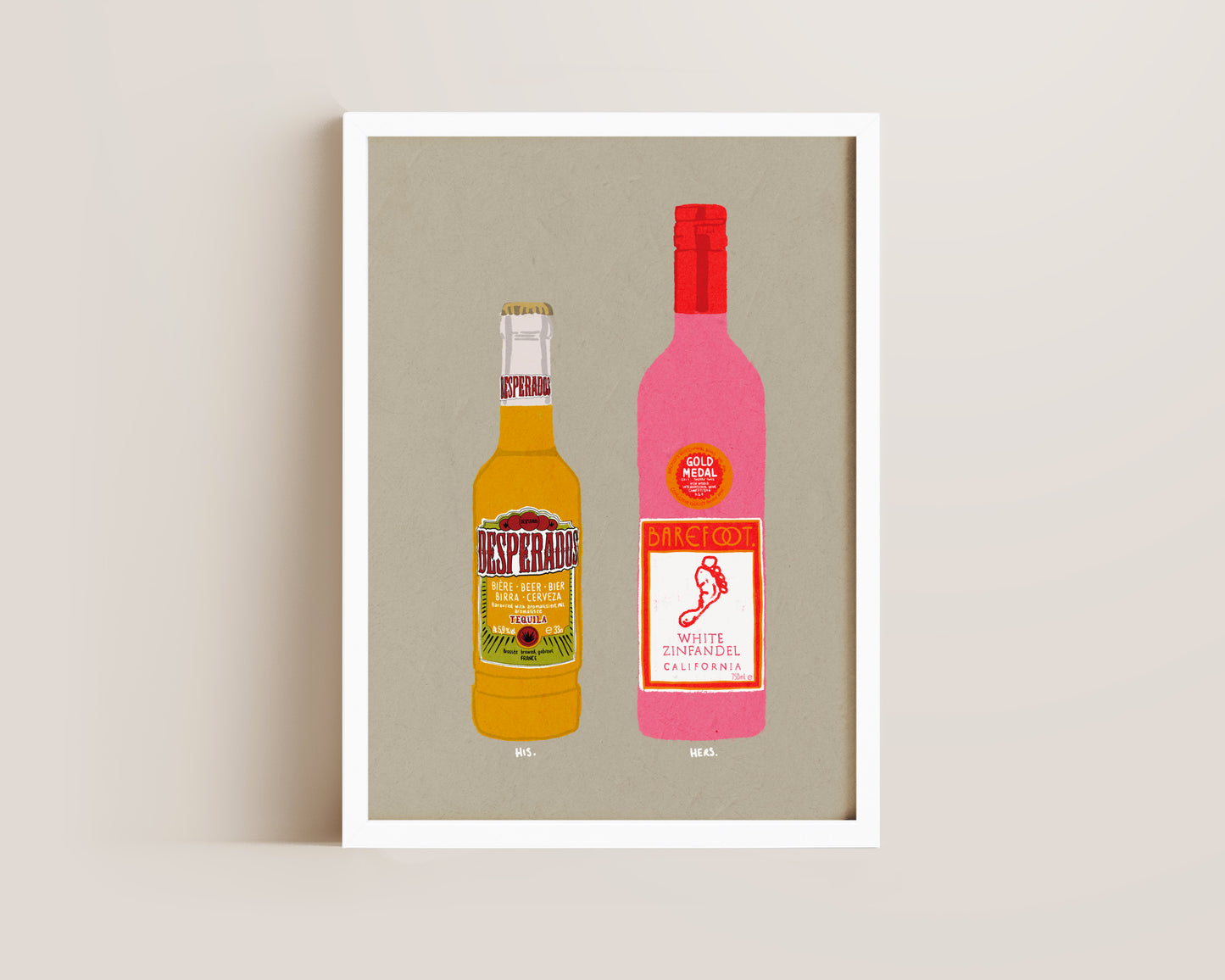 Desperados & White Zinfandel Print