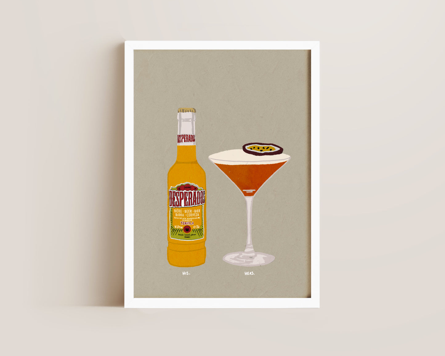 Desperados & Pornstar Martini Print