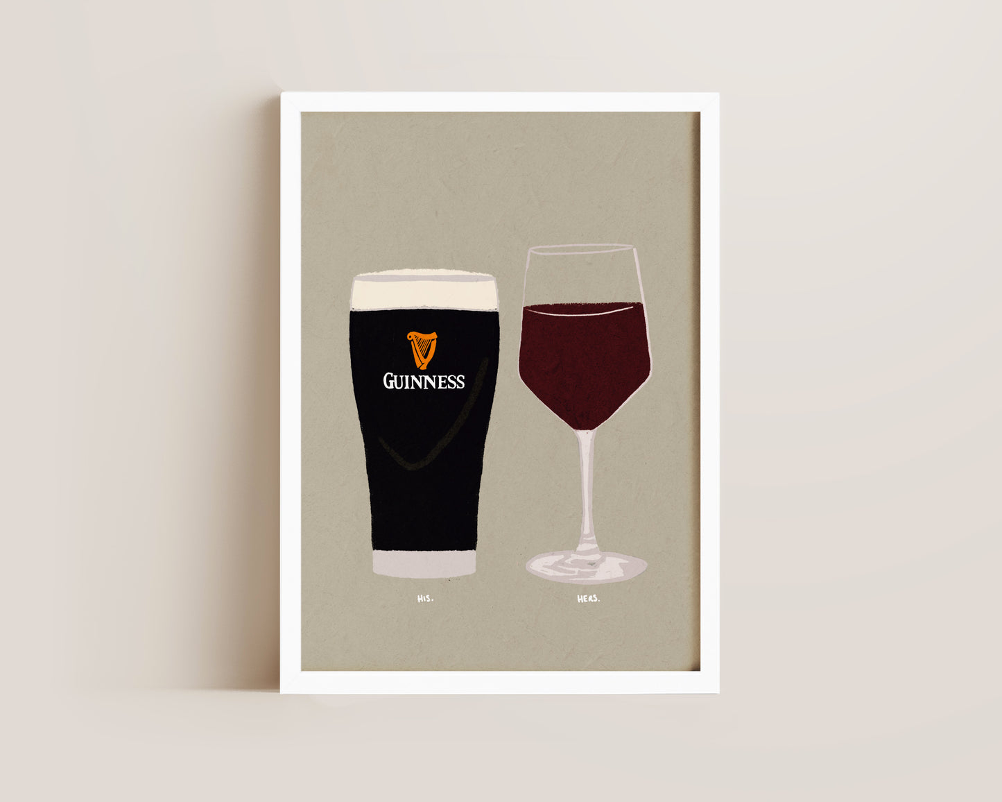 Guinness & Red Wine Print