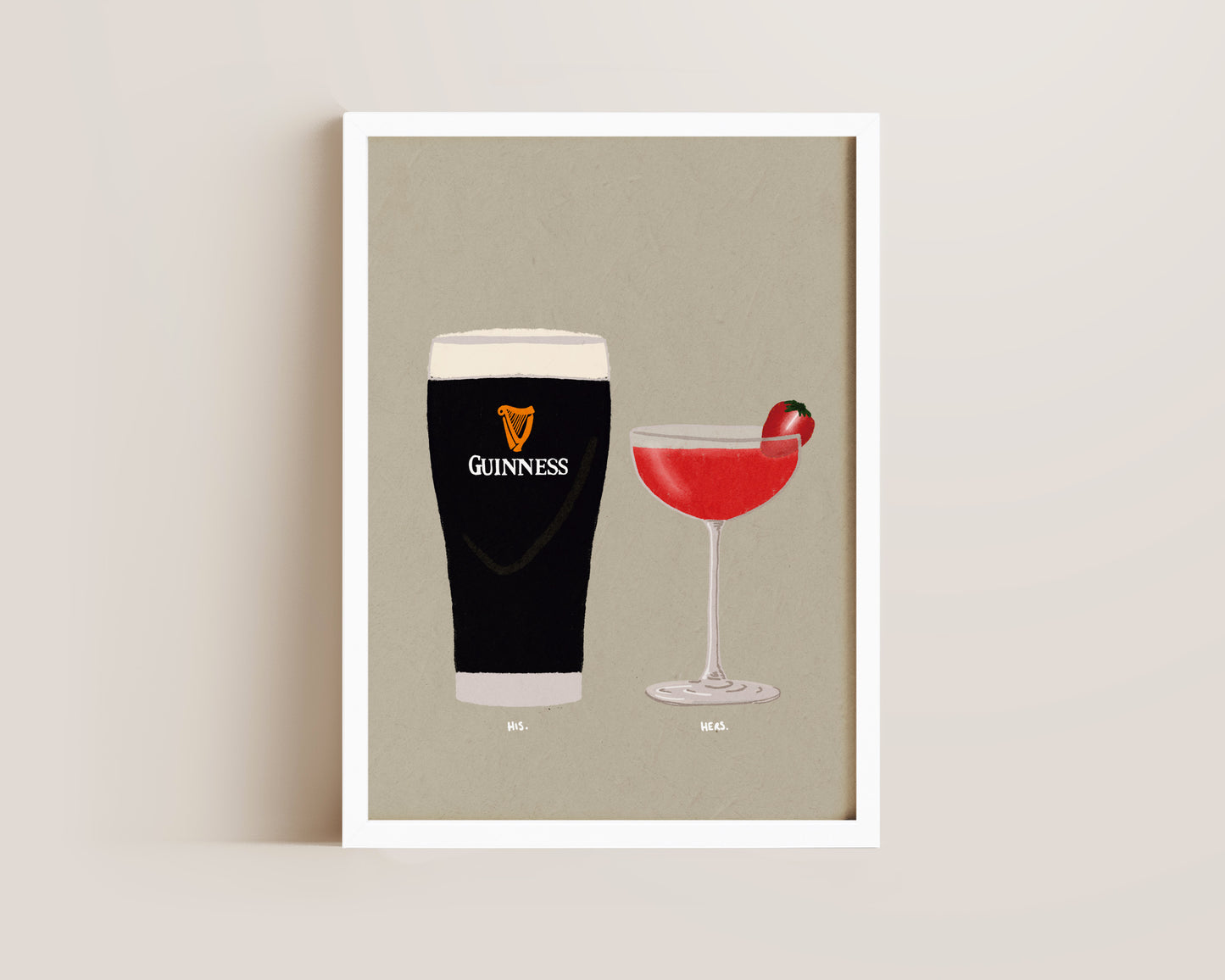 Guinness & Strawberry Daiquiri Print