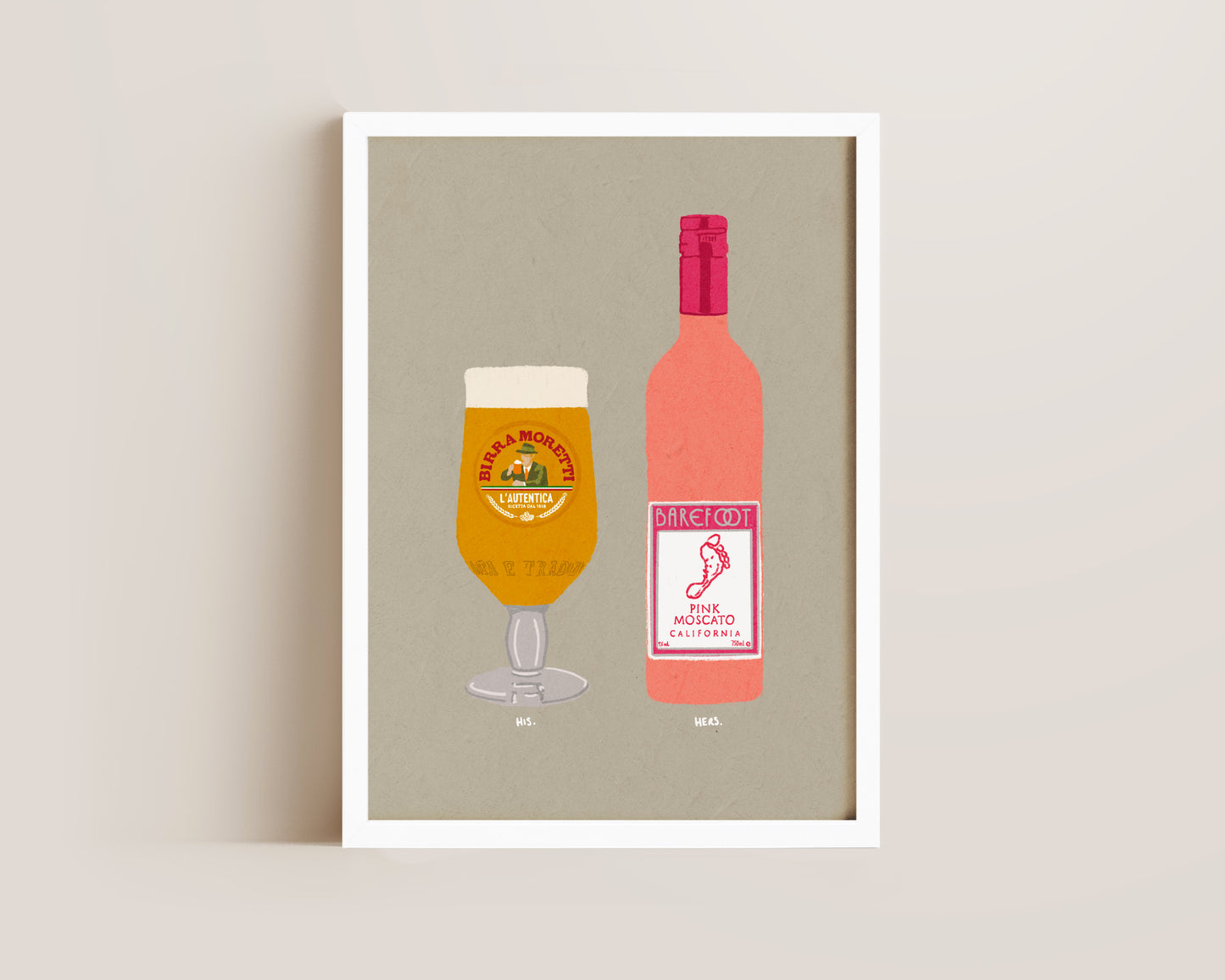 Moretti & Pink Moscato Print