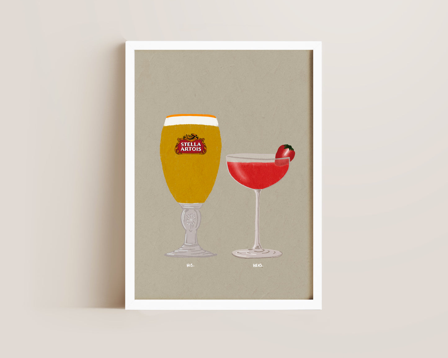 Stella & Strawberry Daiquiri Print