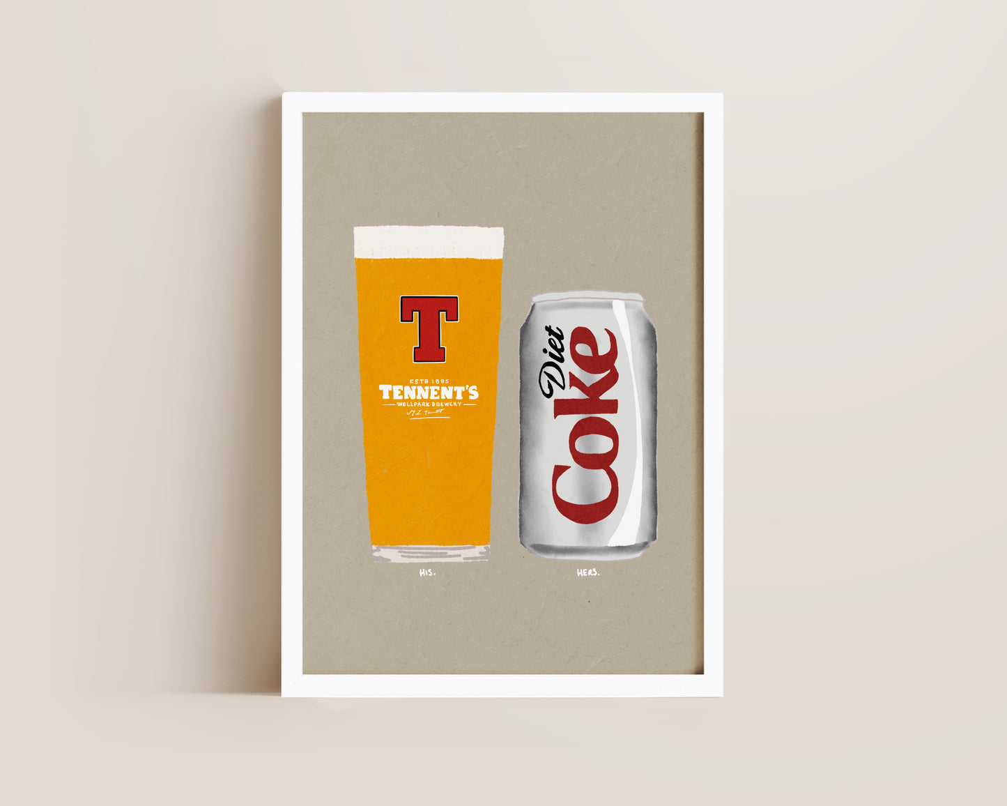 Tennents & Diet Coke Print