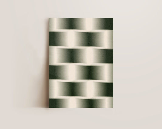 Green Chessboard Print