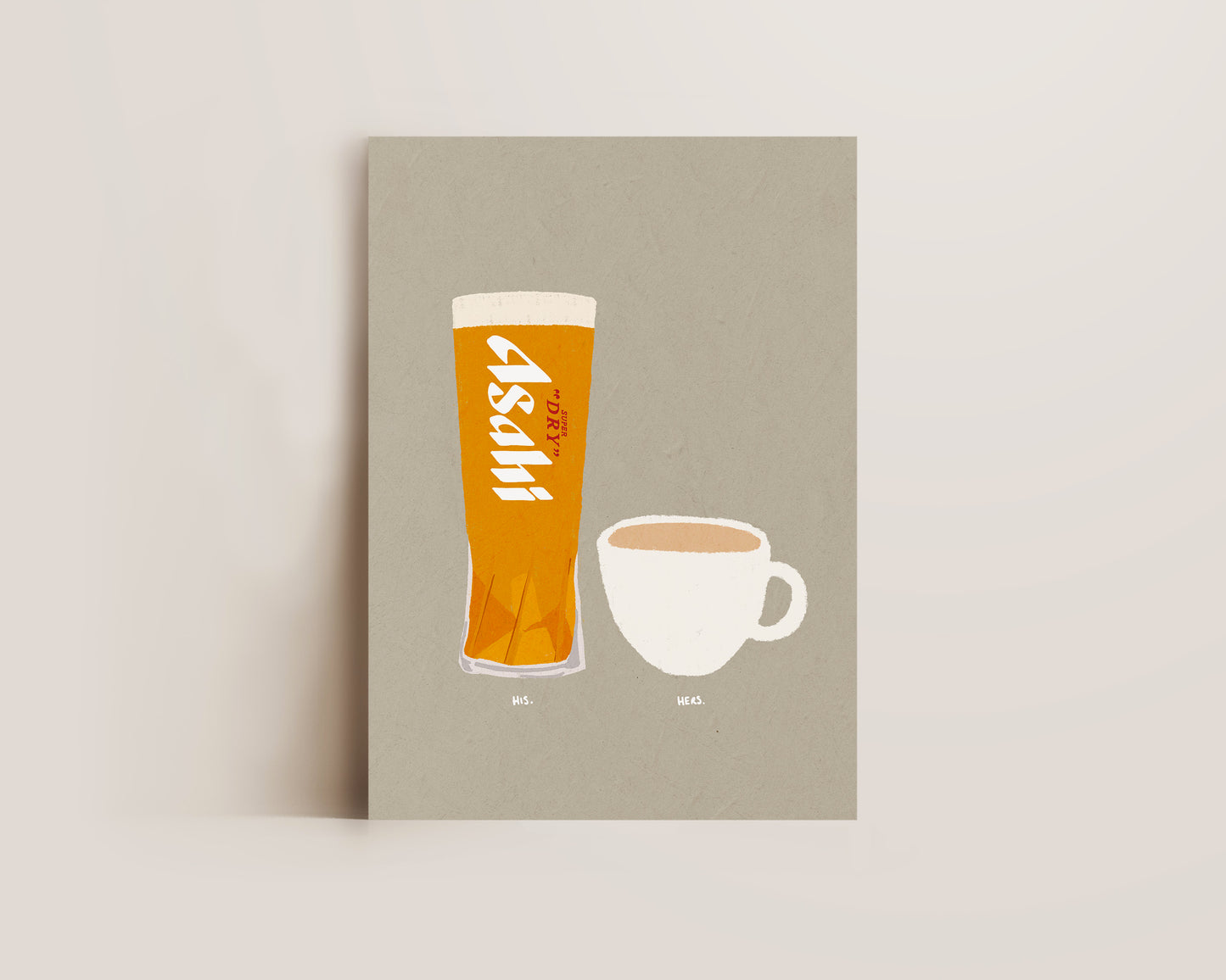 Asahi & Cup Of Tea Print
