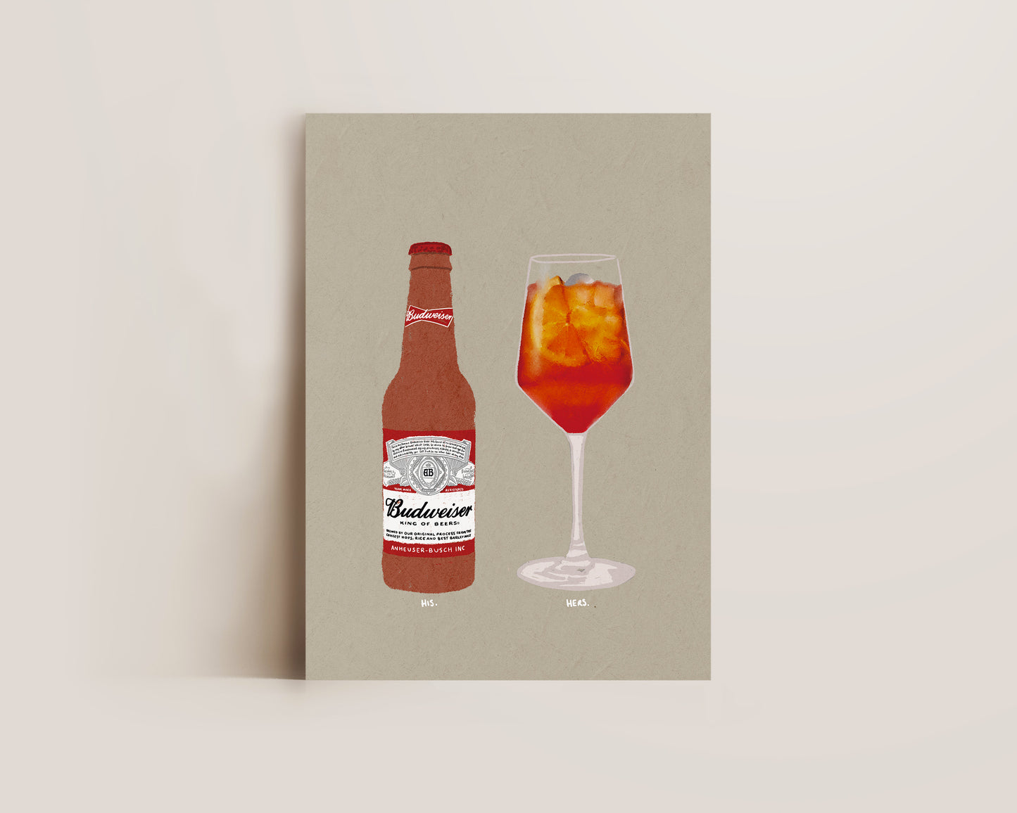 Budweiser & Aperol Spritz Print