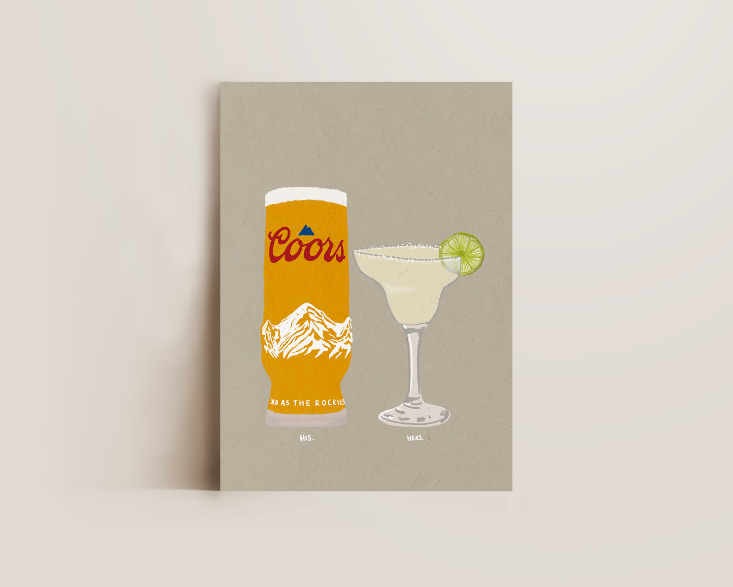 Coors & Margarita Print