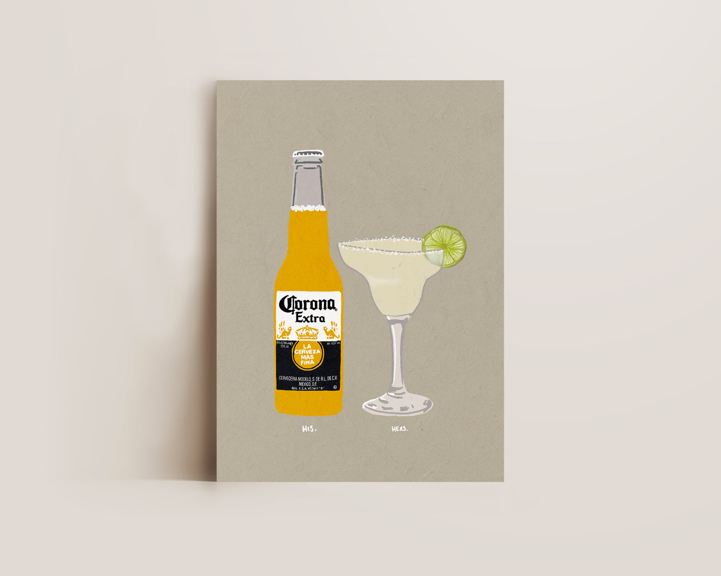 Corona & Margarita Print