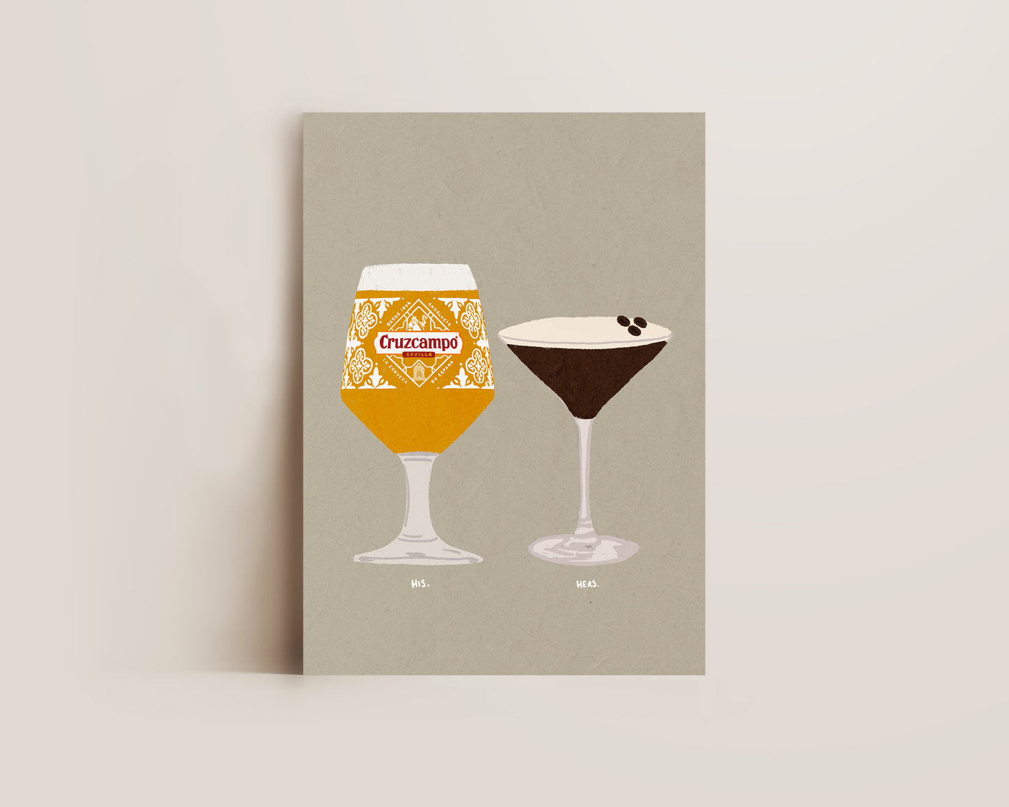 Cruzcampo & Espresso Martini Print