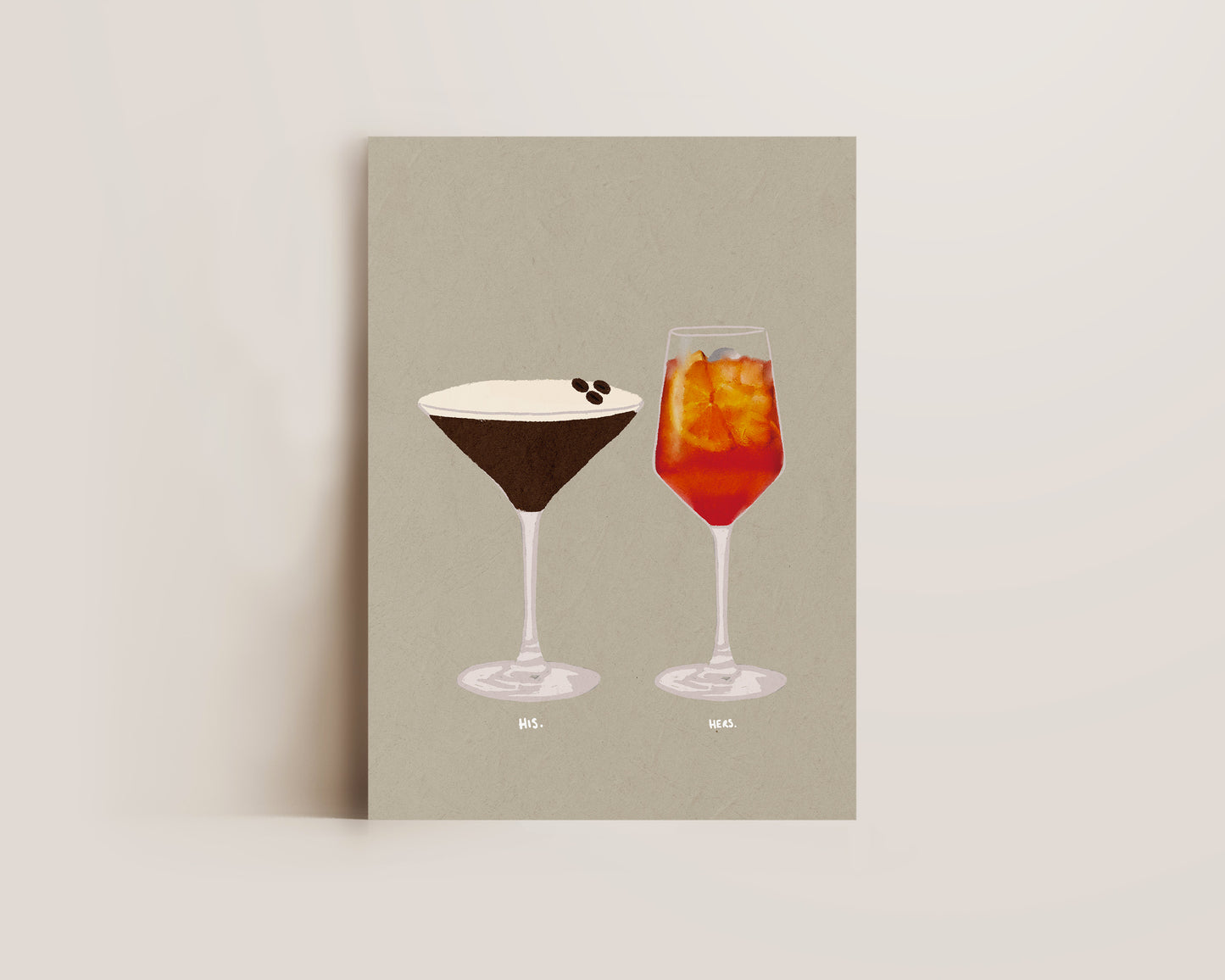 Espresso Martini & Aperol Spritz Print