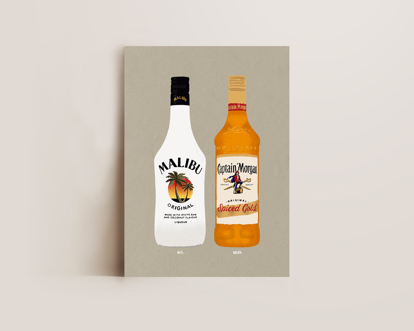 Malibu & Spiced Rum Print