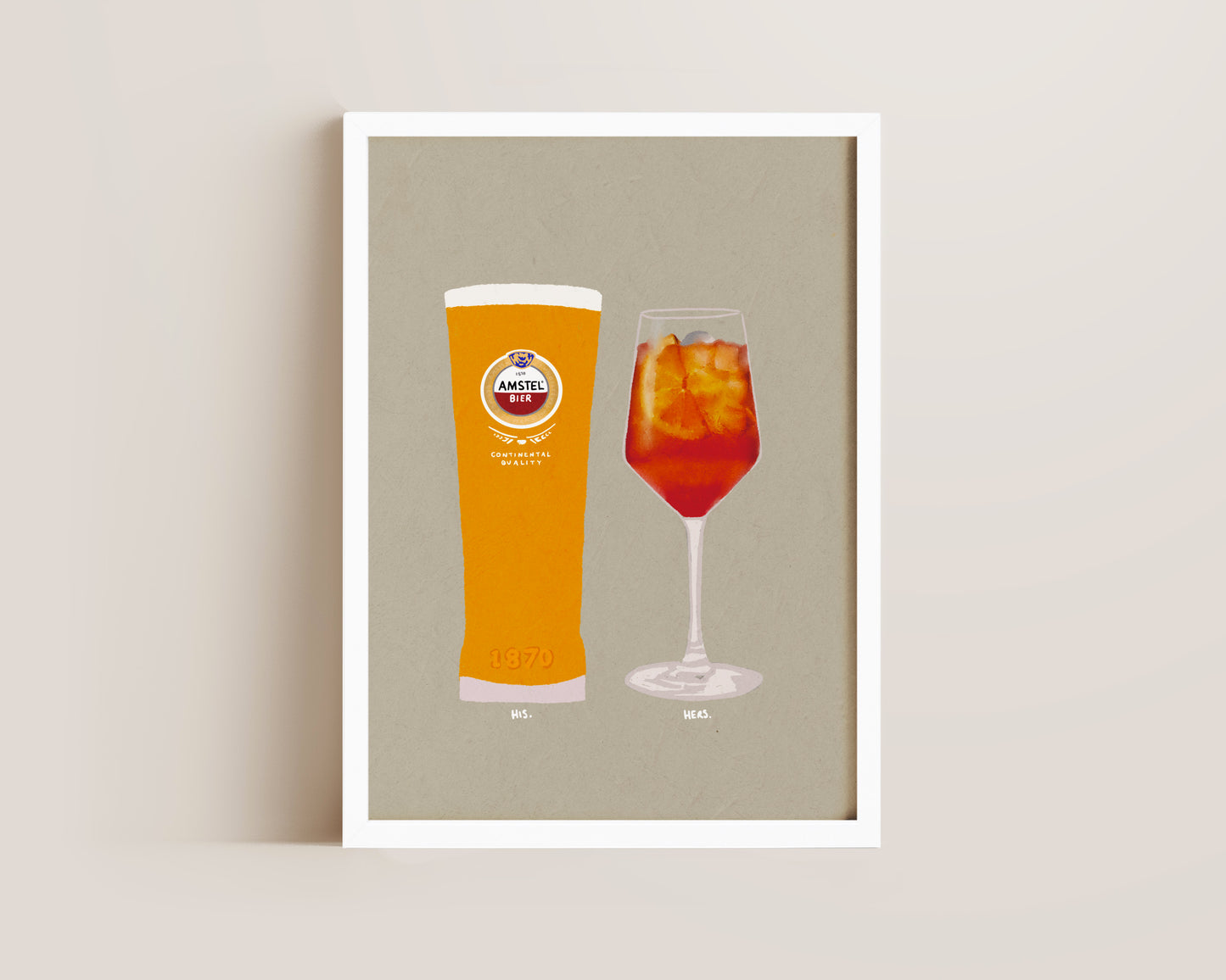 Amstel & Aperol Spritz Print