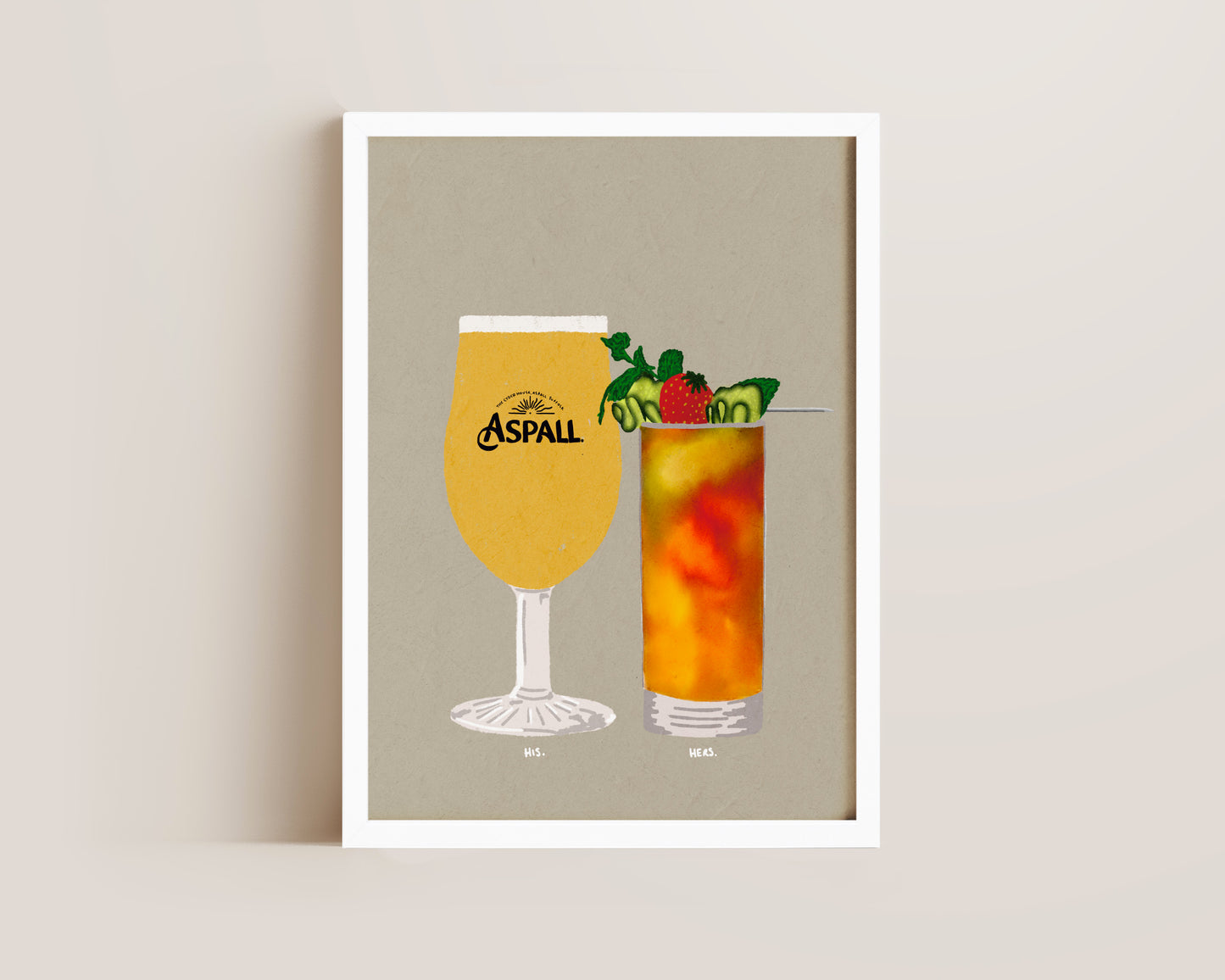 Aspall & Pimms Print