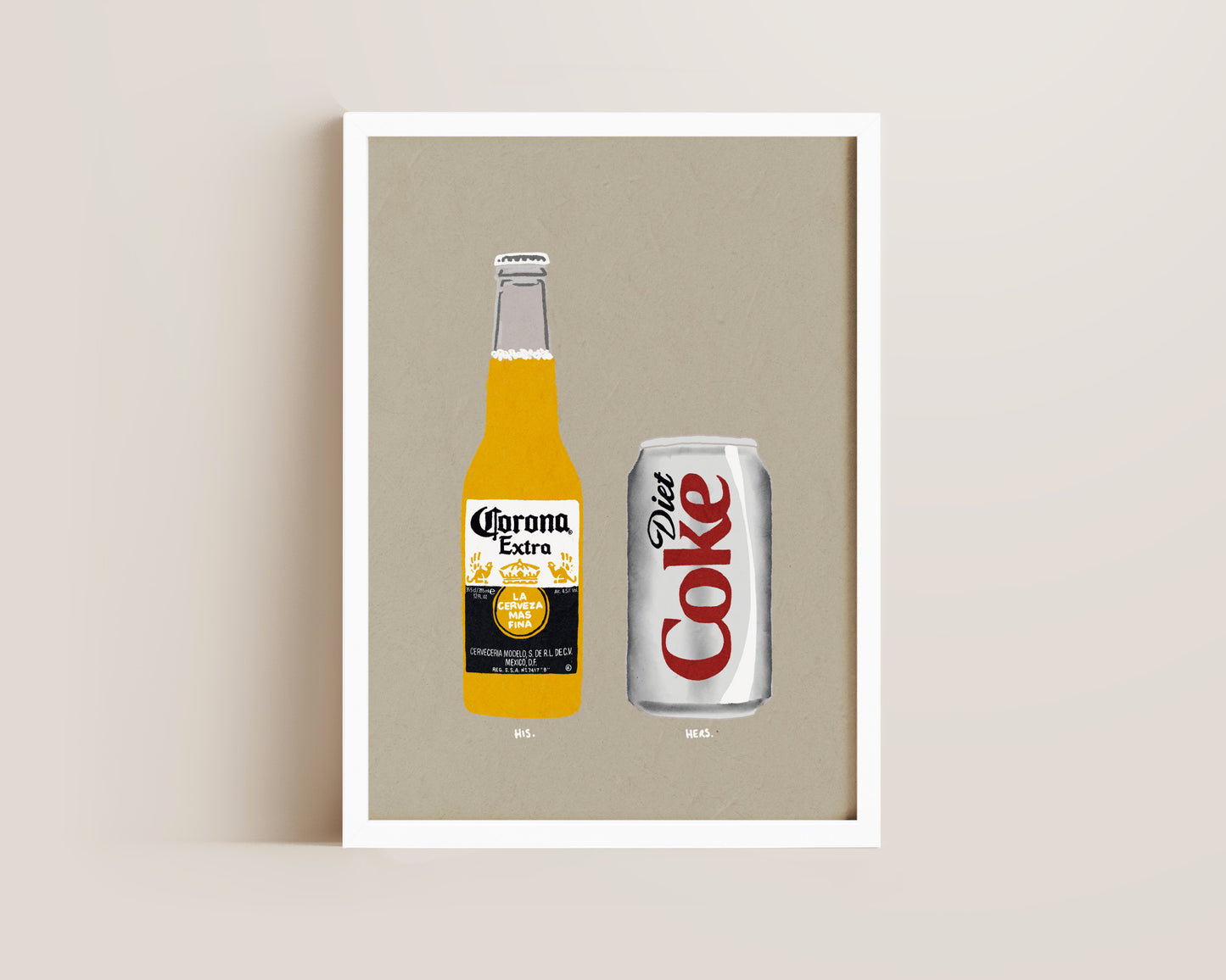 Corona & Diet Coke Print