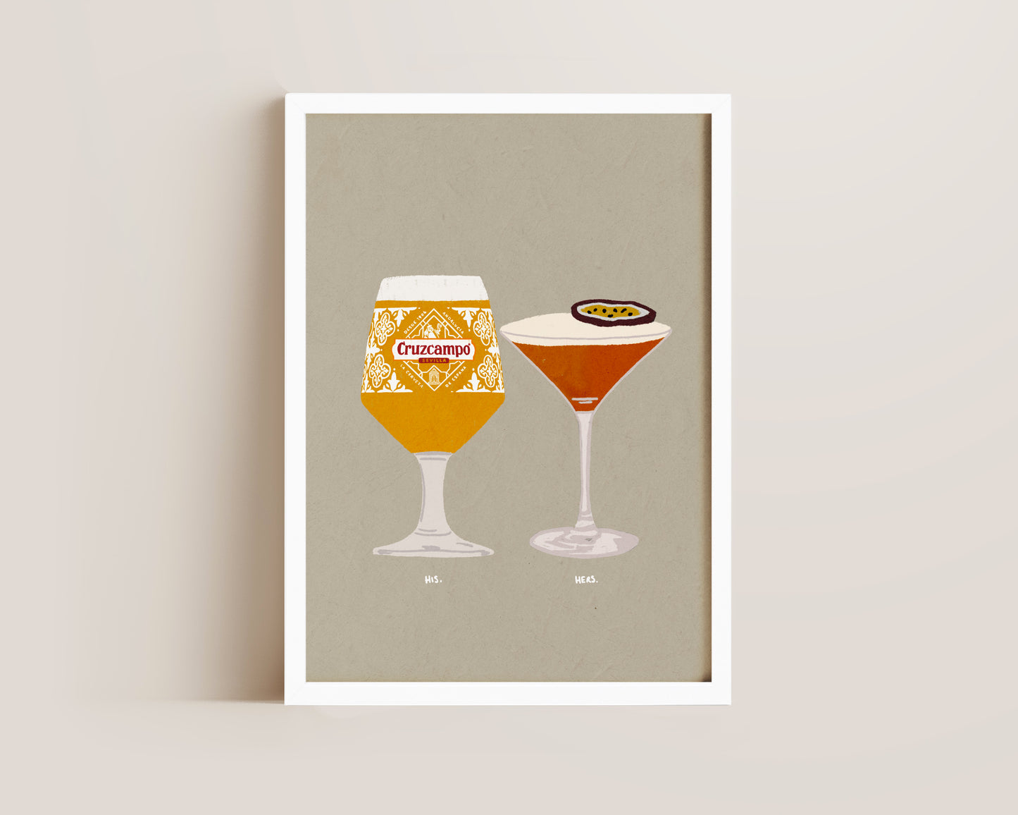 Cruzcampo & Pornstar Martini Print