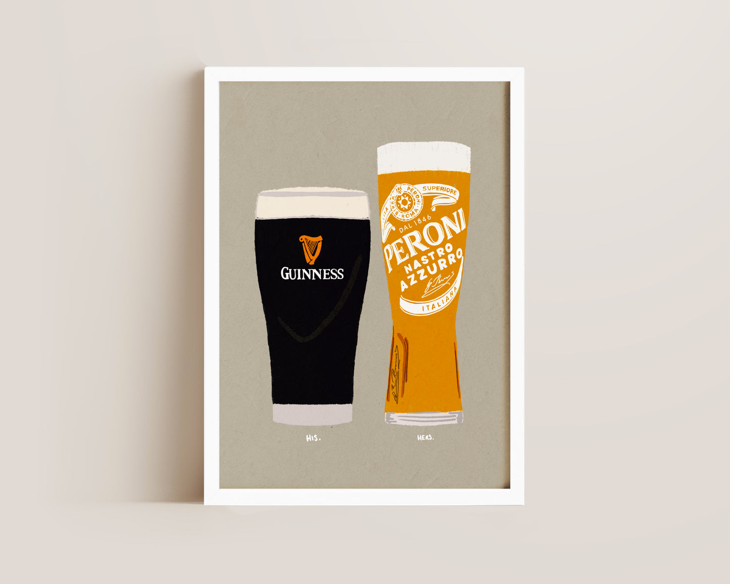Guinness & Peroni Print