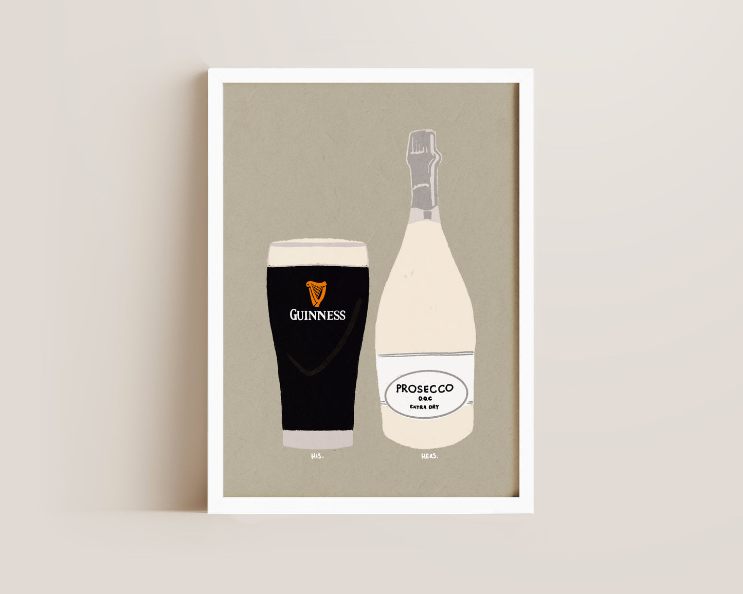 Guinness & Prosecco Print