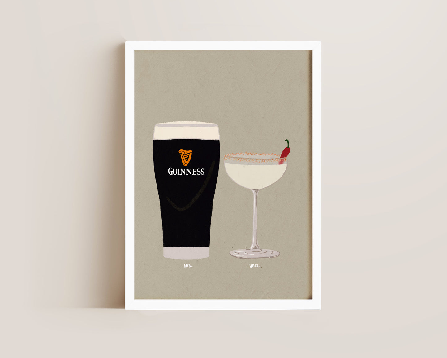 Guinness & Spicy Marg Print