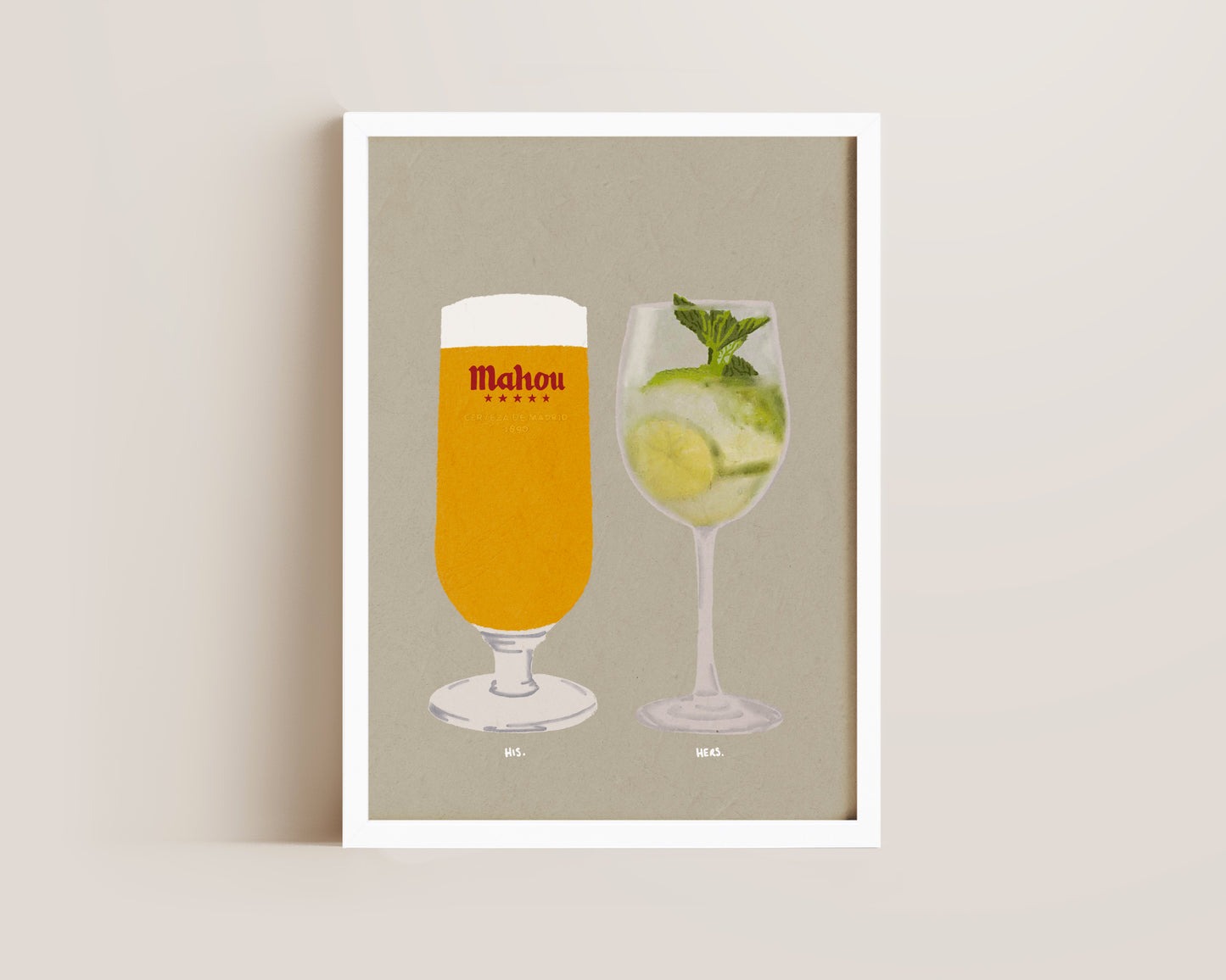 Mahou & Hugo Spritz Print