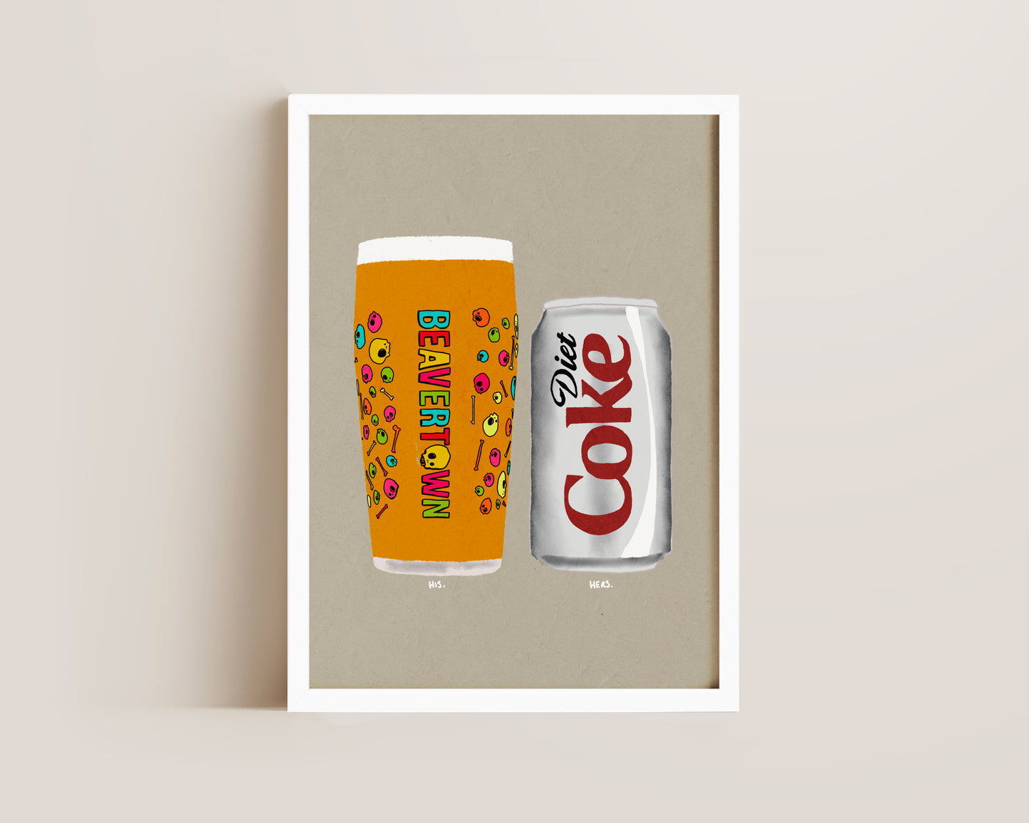 Neck Oil & Diet Coke Print