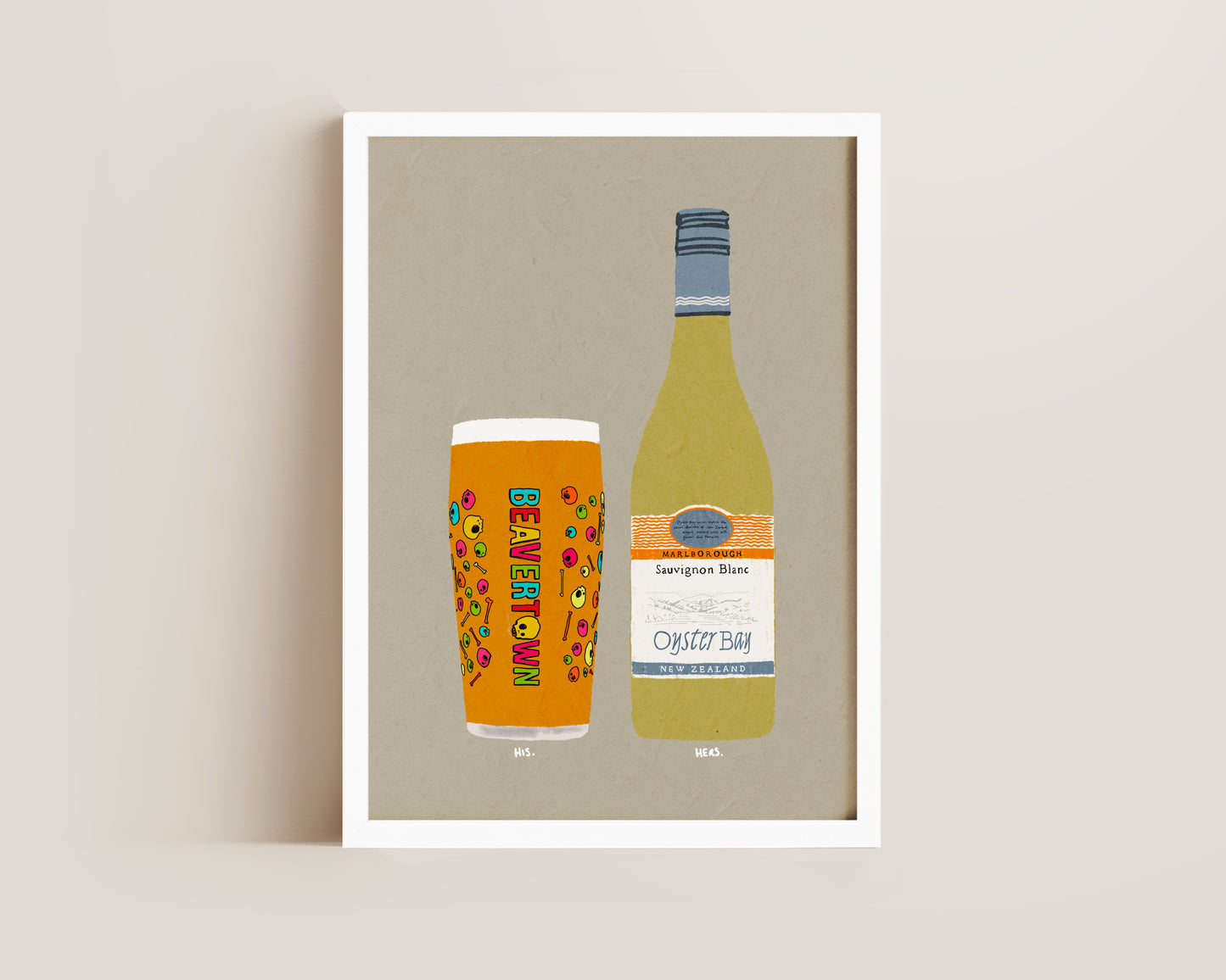 Neck Oil & Oyster Bay Print