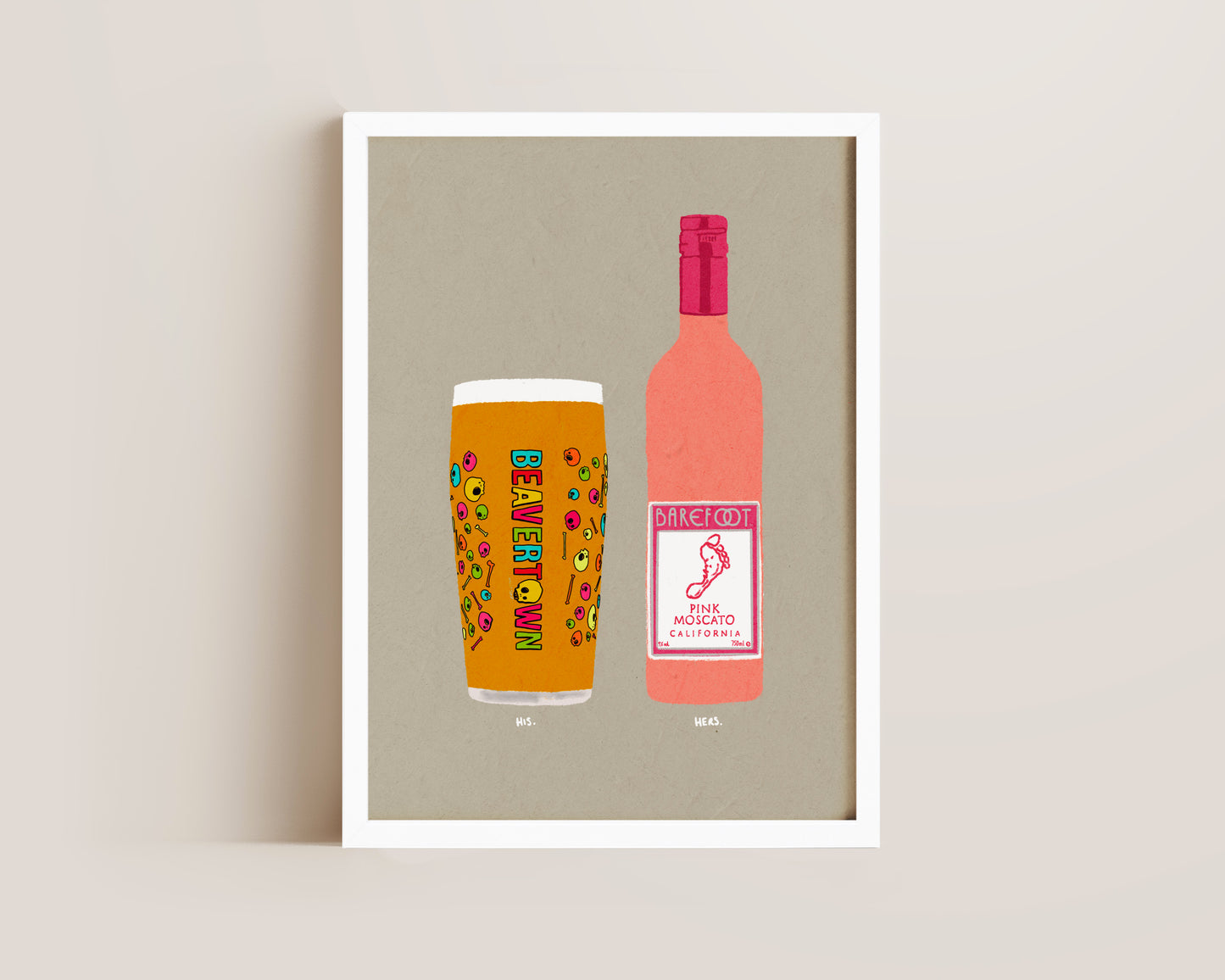 Neck Oil & Pink Moscato Print