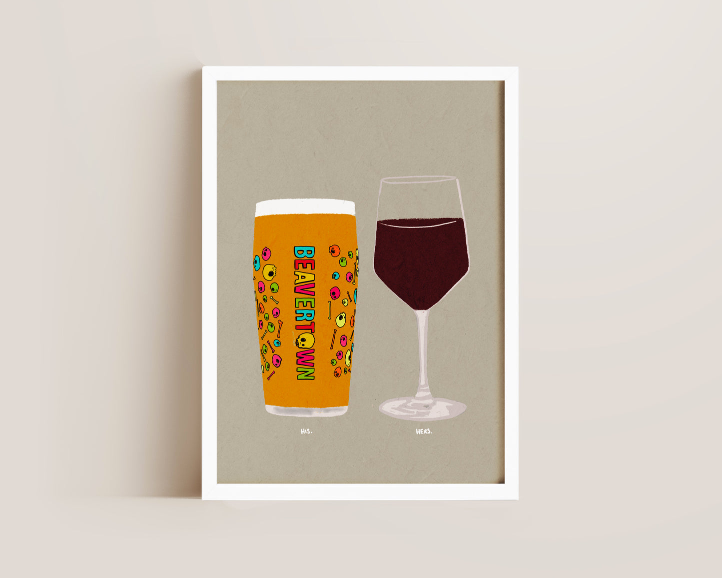 Neck Oil & Red Wine Print